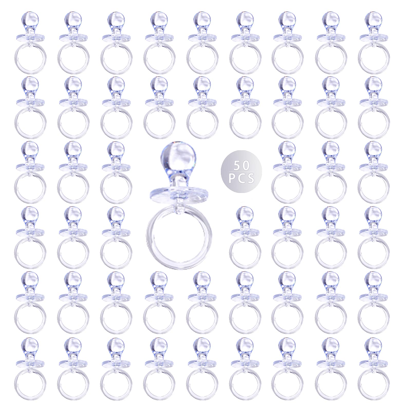 ZYFLSQ clear baby pacifier table decor enhances baby shower tables with charm