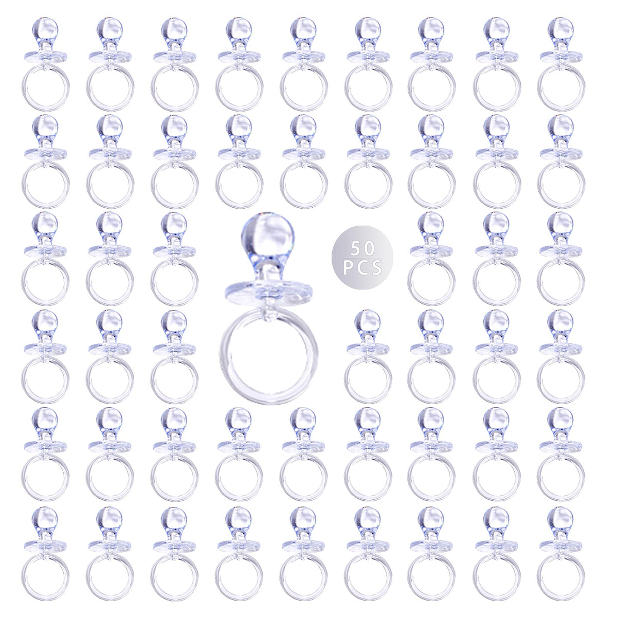 ZYFLSQ clear baby pacifier table decor enhances baby shower tables with charm