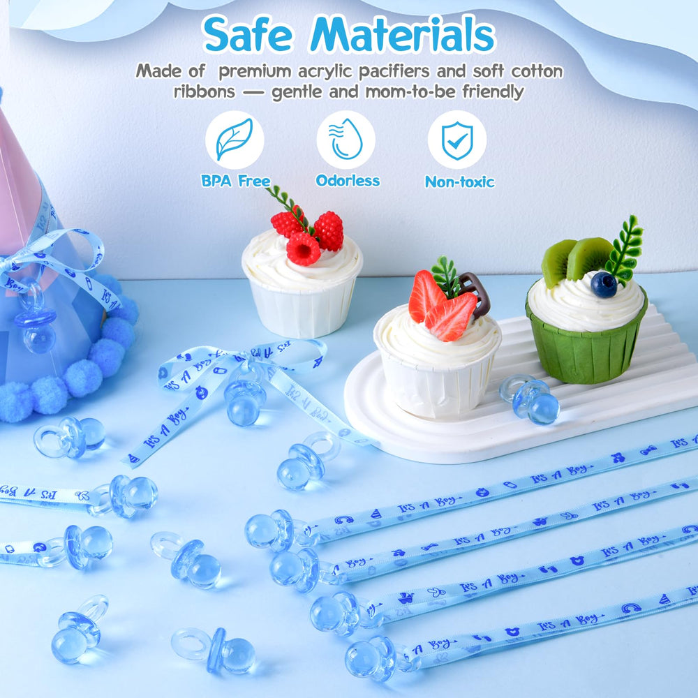 ZYFLSQ blue pacifier necklaces on display emphasize wearable comfort