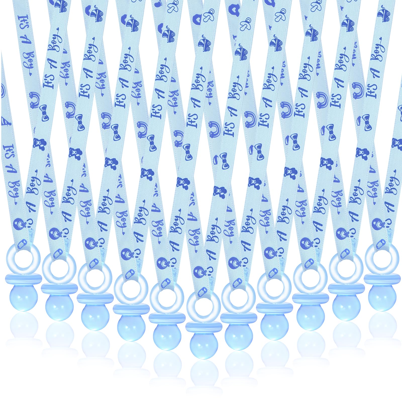 ZYFLSQ blue pacifier necklaces packaged set for easy party favors