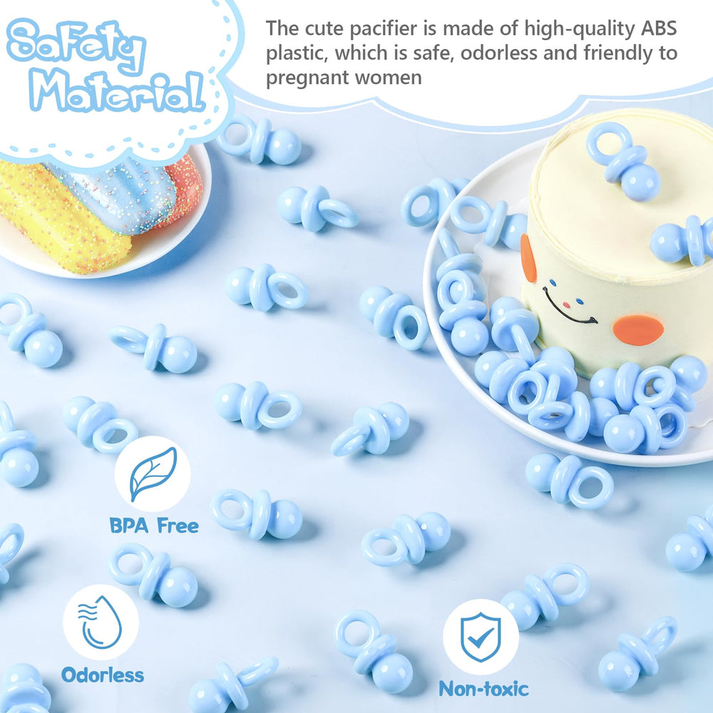 ZYFLSQ blue pacifiers used as table scatter to brighten celebrations
