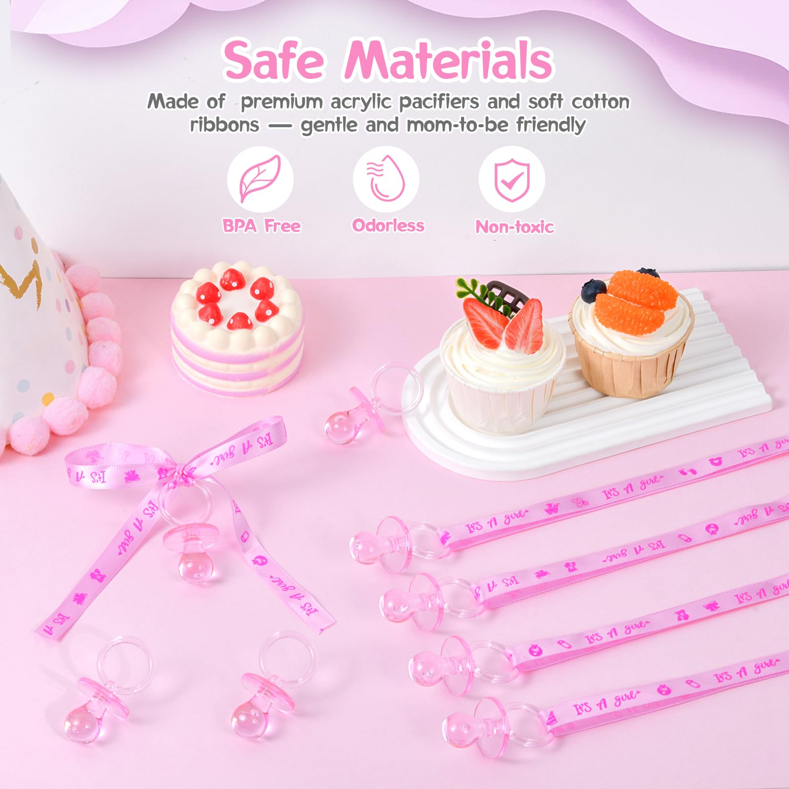 ZYFLSQ DIY crafts pink supplies suitable for decorations and keepsakes.