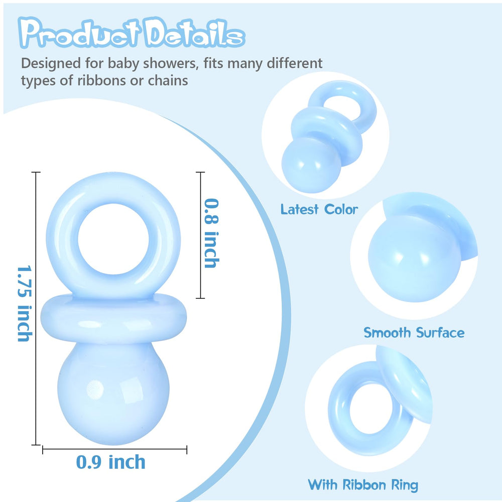 ZYFLSQ pacifier with loop enables easy ribbon threading for keepsakes