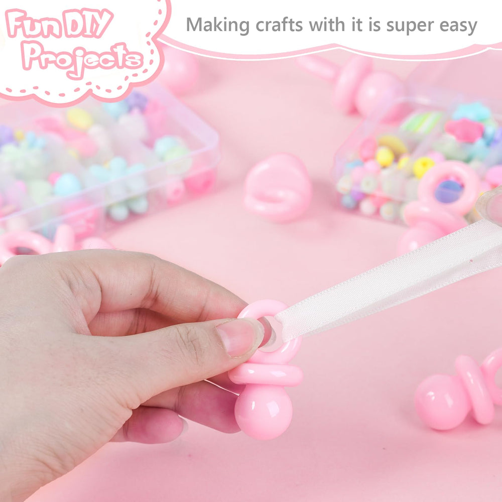 ZYFLSQ pink pacifier image for baby shower hunt game