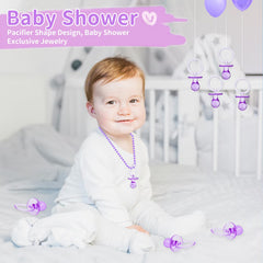 ZYFLSQ purple pacifiers as elegant party favors and gift bag decorations