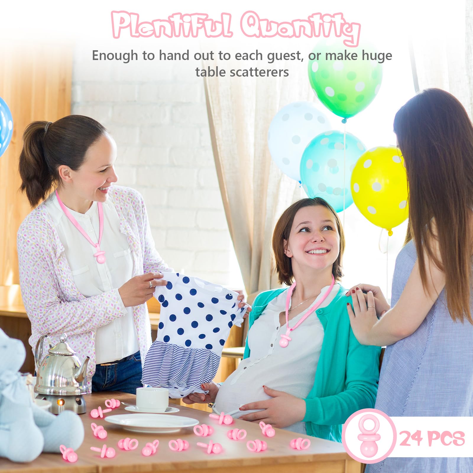 ZYFLSQ pink pacifier party favors for celebrations