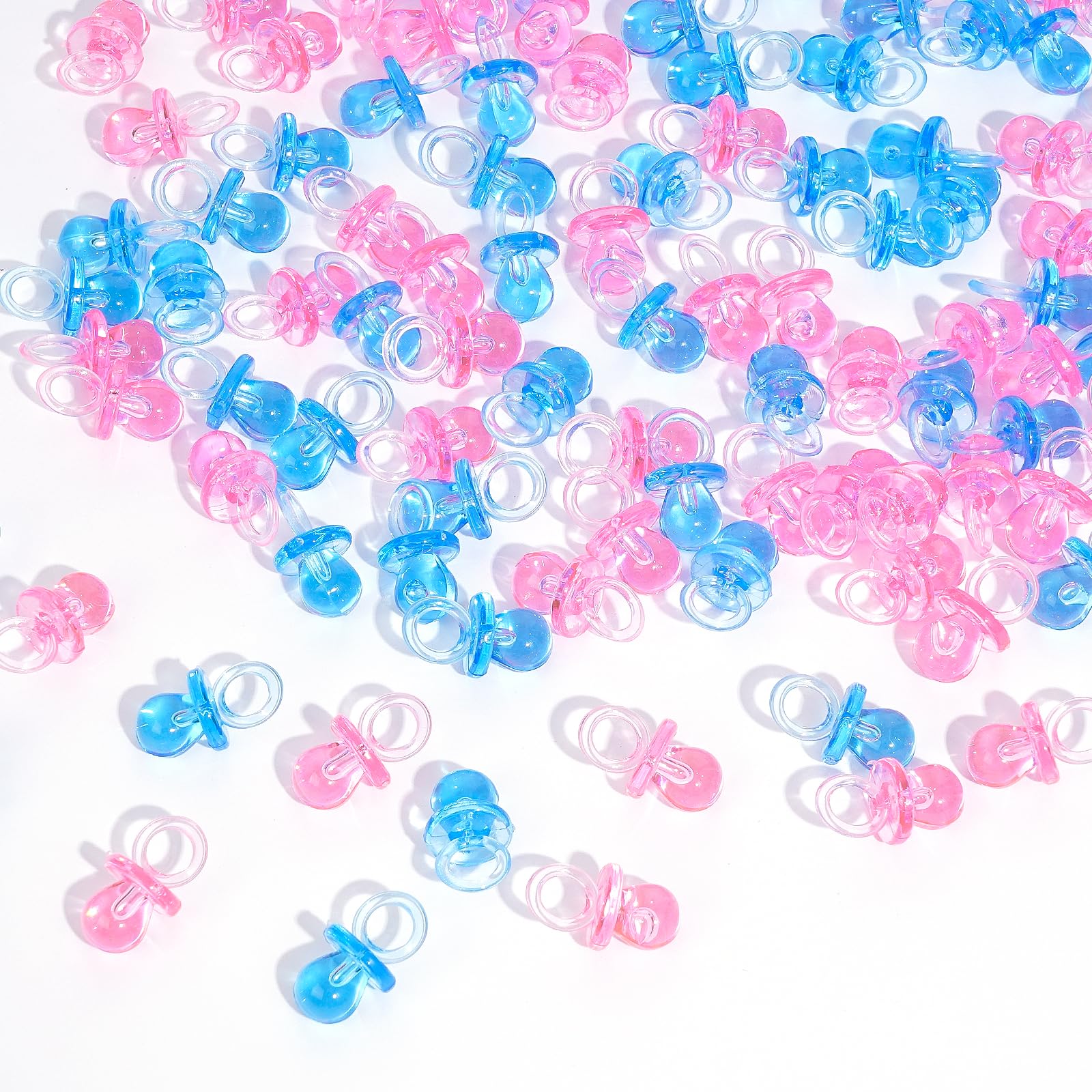 ZYFLSQ pink baby pacifier 100pcs for festive baby shower favors and decor