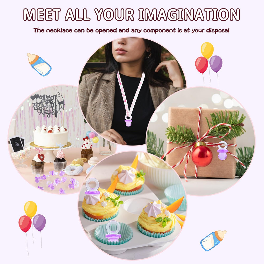 ZYFLSQ purple table scatter pacifiers decor