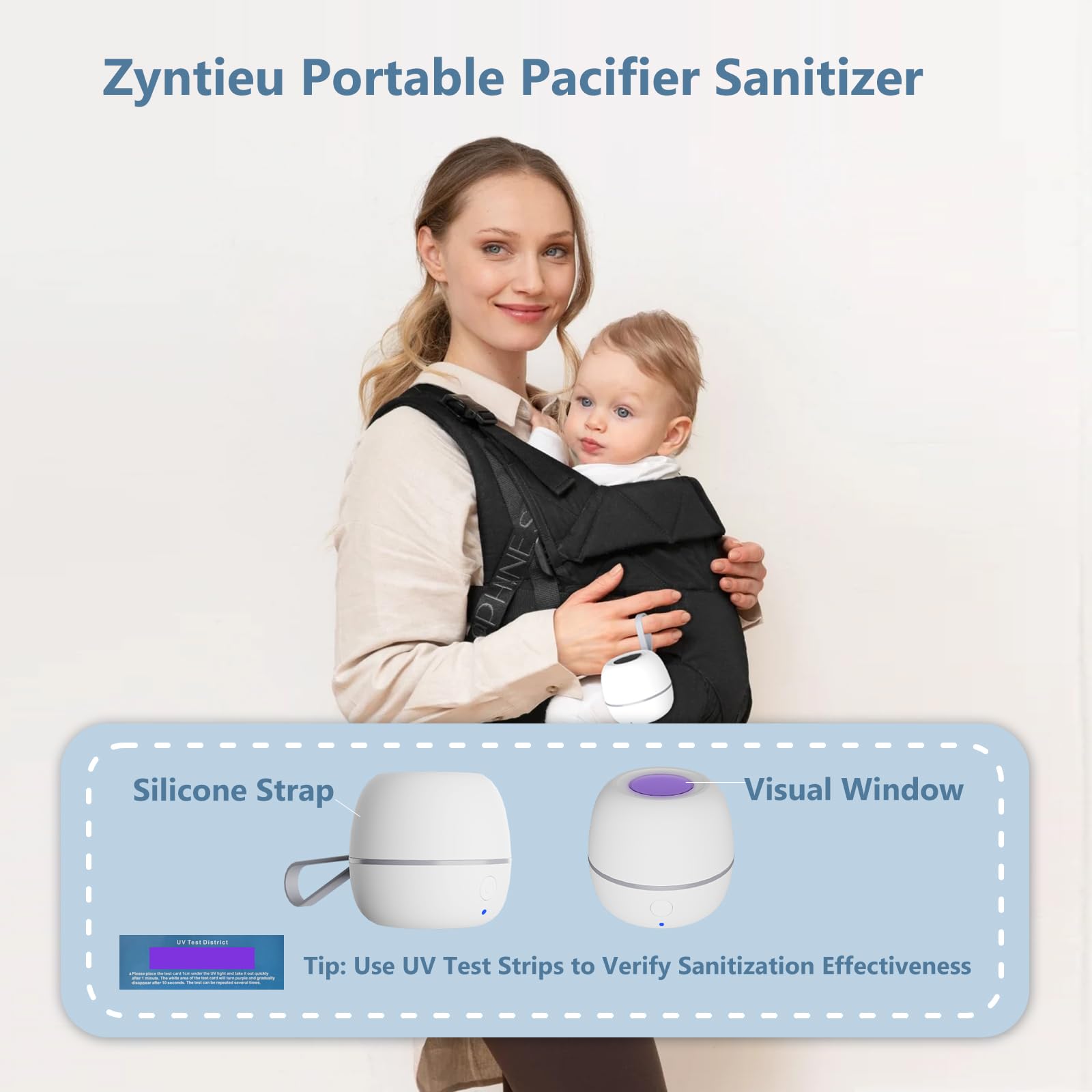 Zyntieu battery indicator with USB charging cable for easy power