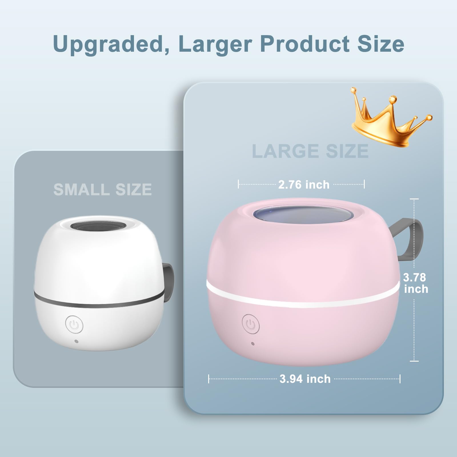 Zyntieu pacifier sanitizer 270-minute battery enables multiple disinfection cycles