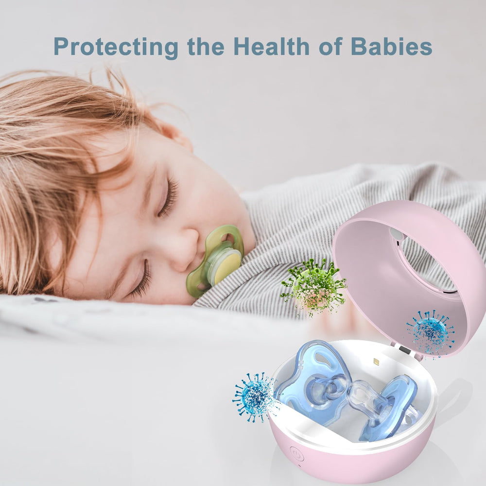 Zyntieu pacifier sanitizer travel-friendly size fits diaper bag and stroller