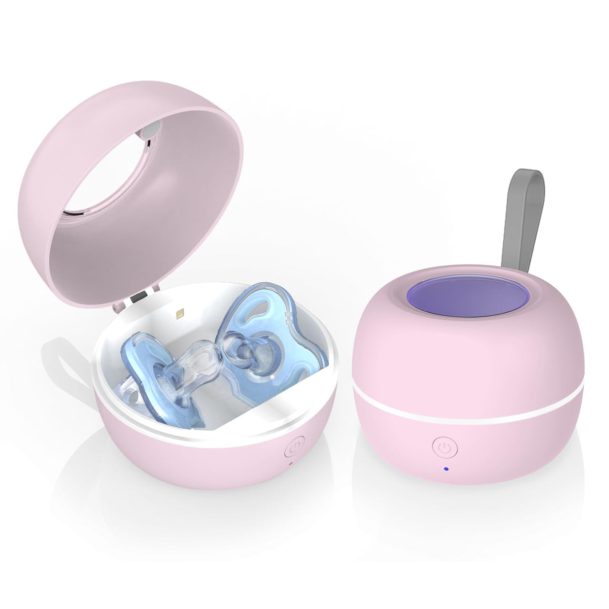 Zyntieu pacifier sanitizer UV-C 3-minute clean for quick on-the-go sanitizing