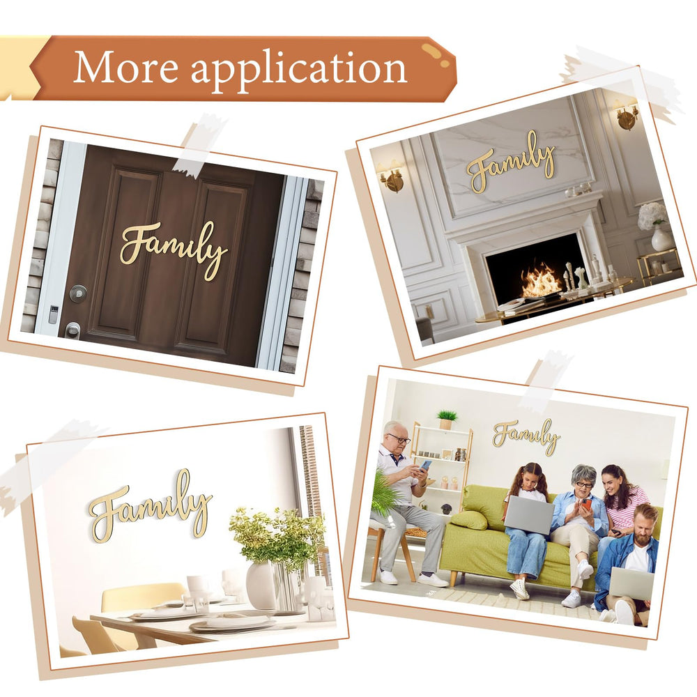 Zzbakress solid wood hollow sign delivers durable wall decor