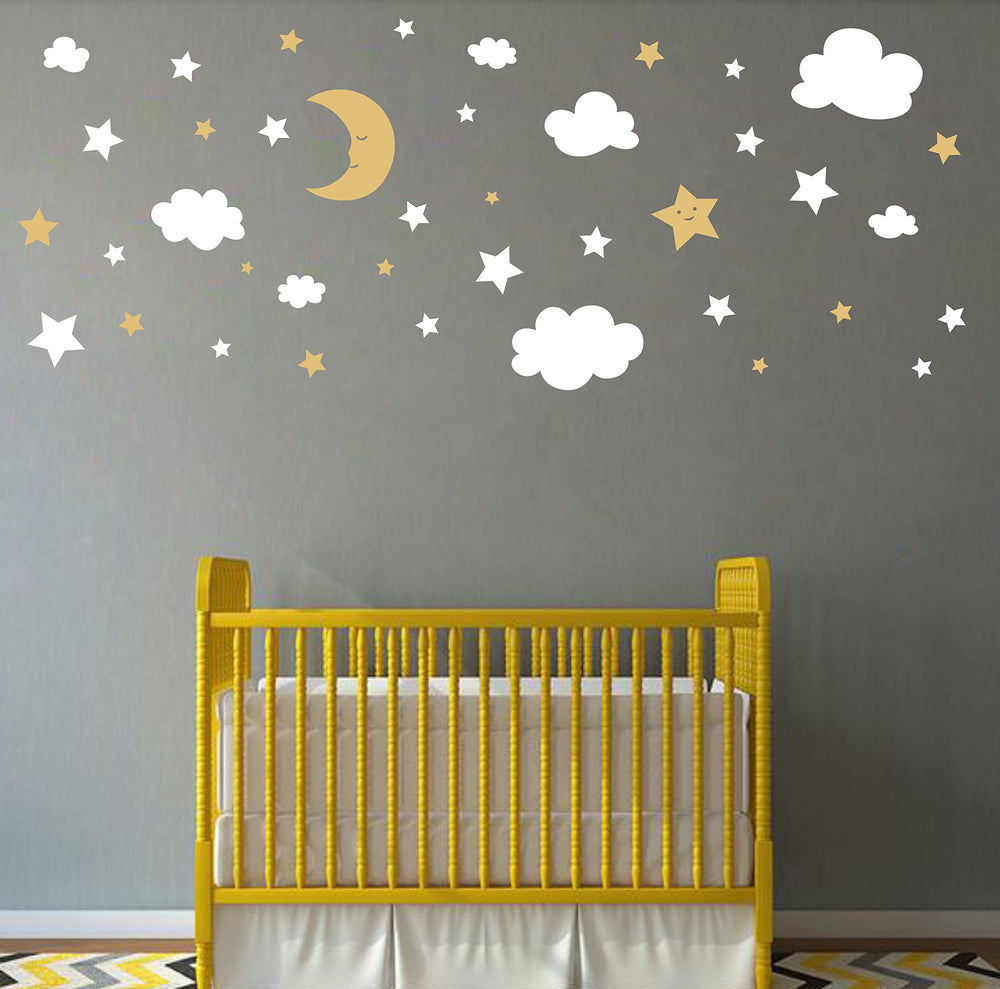 ZZMY Baby nursery decor adds gentle ambiance with removable, safe application.