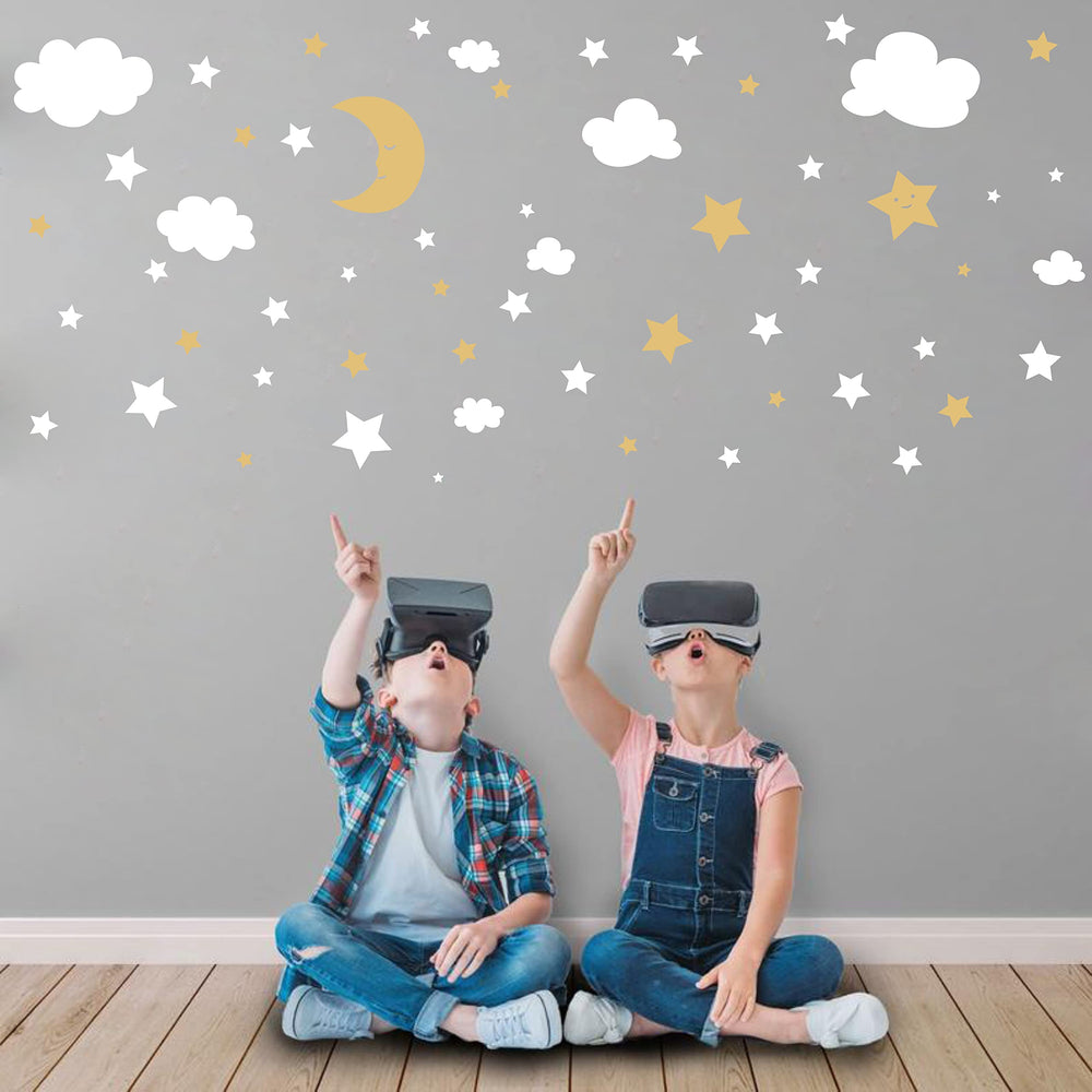 ZZMY Bedroom decor sticker set enables flexible decorating and quick updates.
