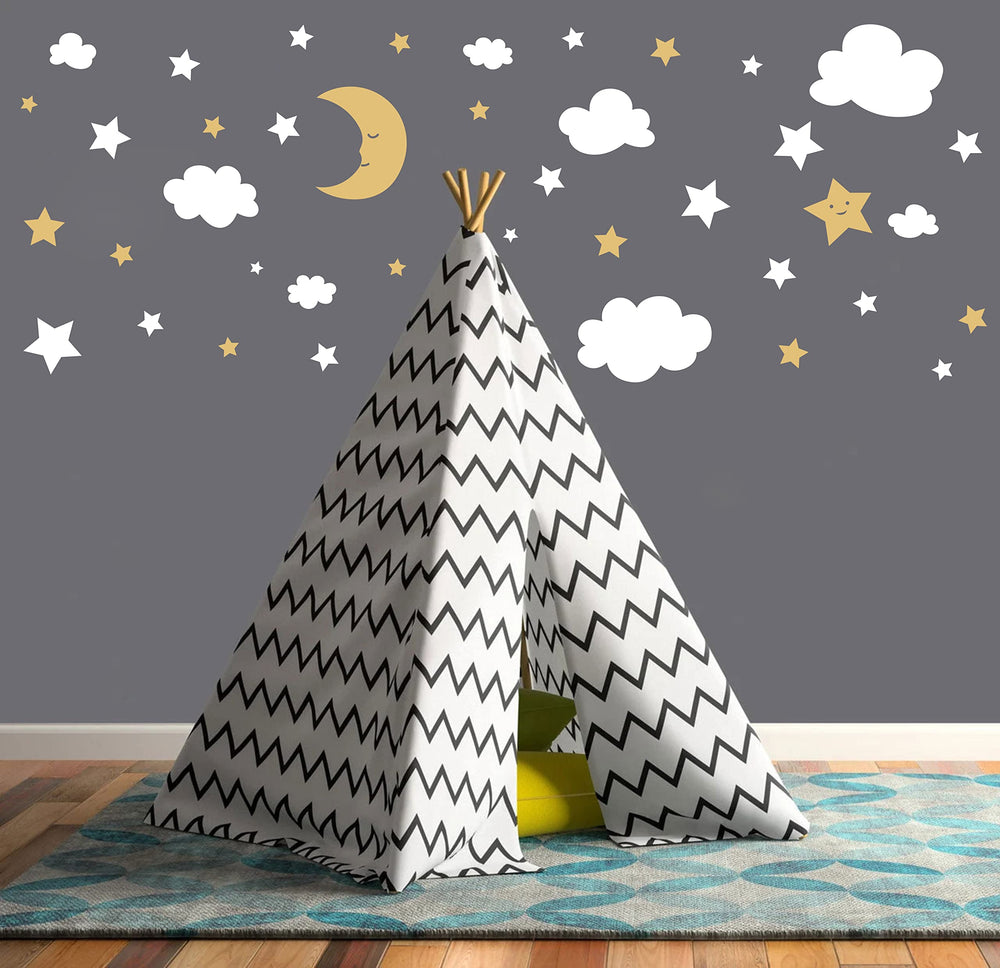 ZZMY Stars wall decals add twinkling accents to playrooms.