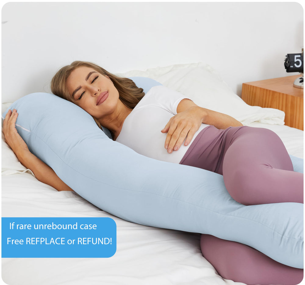 ZZZhen belly-comfort angle demonstrates cradle-like support for sleeping positions.