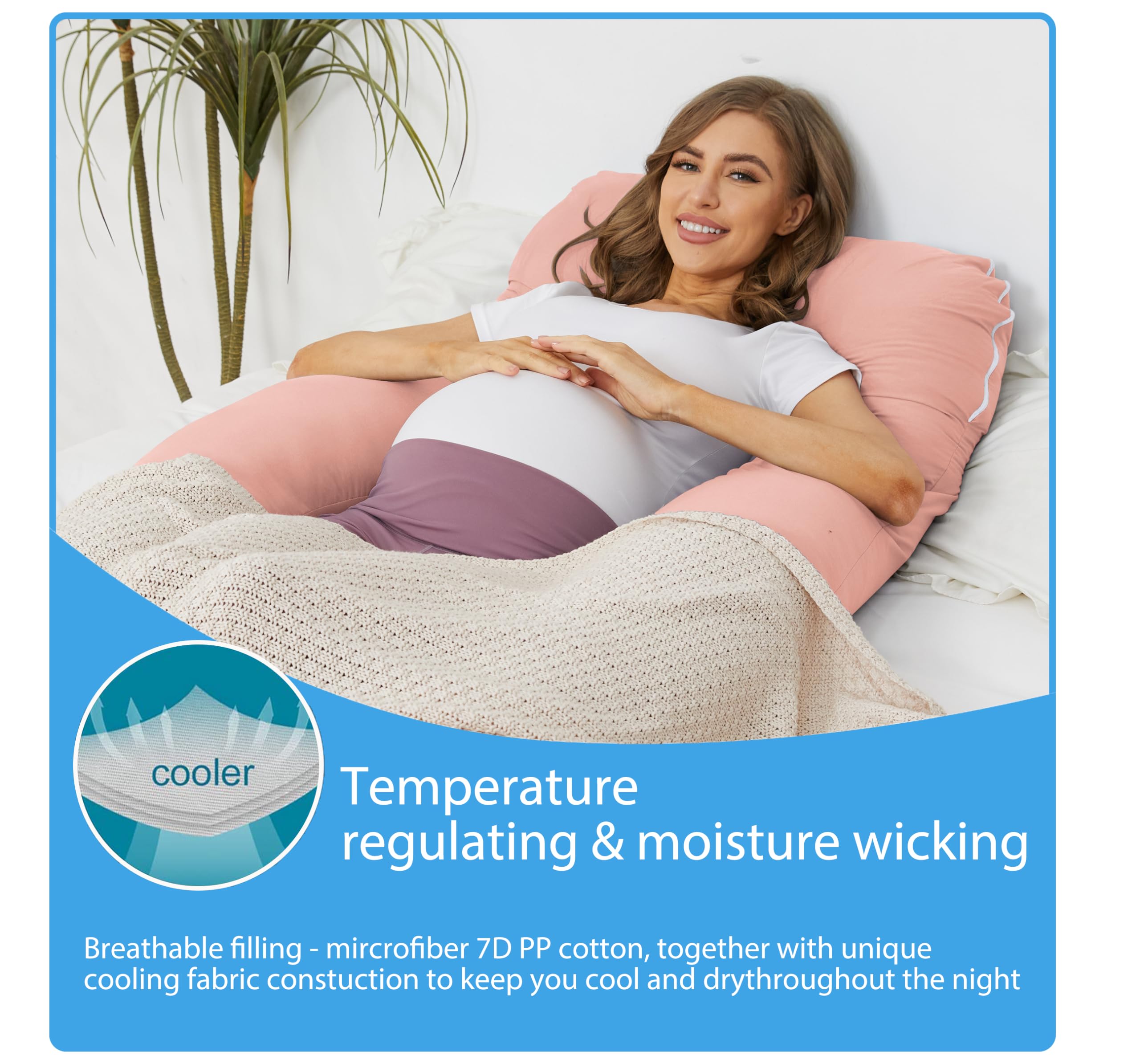 ZZZhen pillow supports back, hips, and legs for versatile comfort