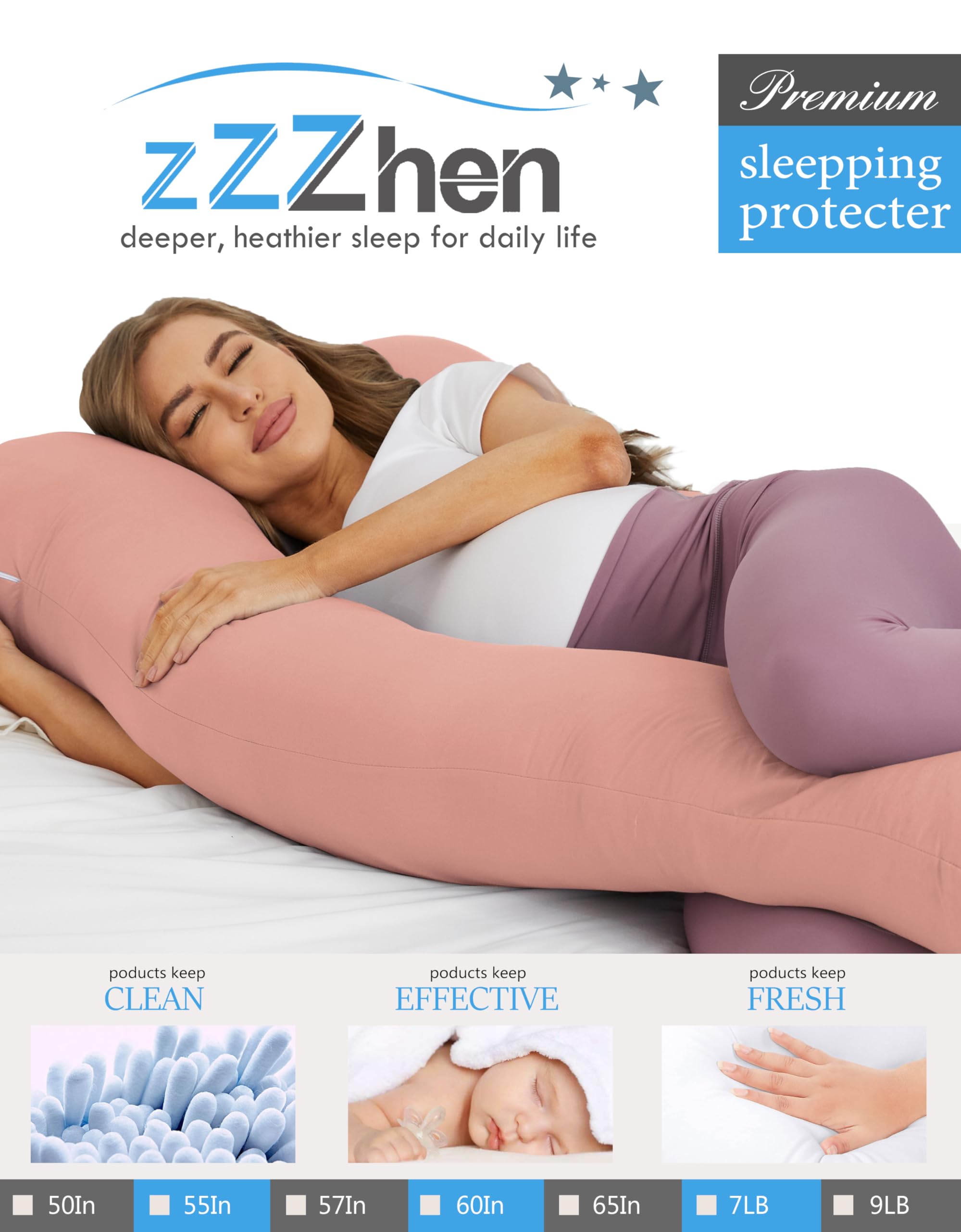ZZZhen removable grey microfiber cover for easy washing